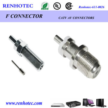 F Connector, F Female Chassis Mount