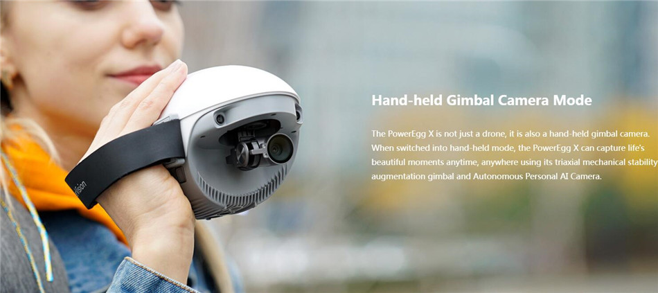 POWERVISON New Arrival PowerEgg X three-axis gimbal 1080P real-time image transmission control distance 6km AI camera mode