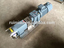Rotary lobe syrup pump with gearbox