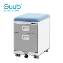 Office 2 drawers pedestal steel office file cabinet metal mobile pedestal