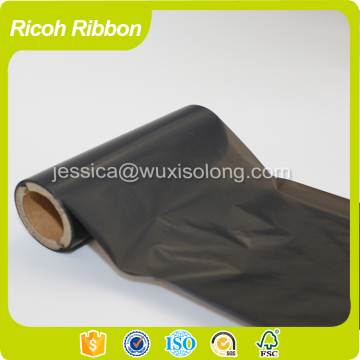 Wholesale ricoh b110cr resin ribbon/TTR thermal transfer barcode ribbon for polyvinyl label