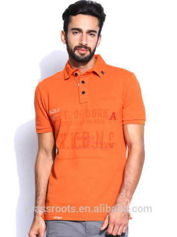 Embroidery logo Pique cotton polo t shirt orange polo shirts latest design