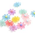 Fancy Transparent Flower Shaped Cute Cabochon Girls Garment Accessories Beads Bedroom desk Ornaments Charms