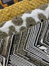 Modern Geometric Striped Upholstery Fabric for Sofa