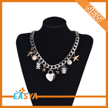 Star And Heart Accessories Necklace Metal Choker Necklace