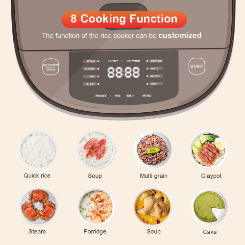 rice cooker with stainless steel pot 790W Power Digital Rice Cooker Manufactory