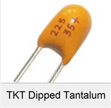 Dipped tantalum capacitor