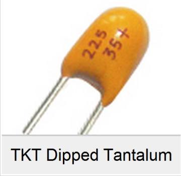 Dipped tantalum capacitor