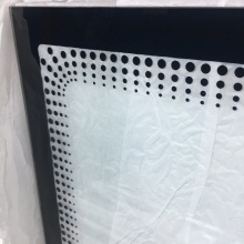 4MM white glass screen print tempered glass