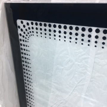 4MM white glass screen print tempered glass