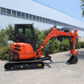 3ton mini excavador con cola cero