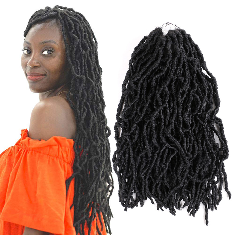 Dreadlocks Crochet Hair Extensions Dread Faux Locs Solid And Mixed Color Synthetic Fiber Braiding Hair Long And Soft 20 Inch