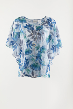 Poly woven 2 fer 1 top with tank