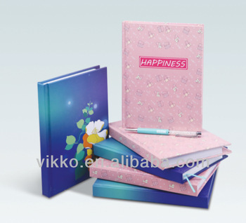 colored paper hardcover notebook