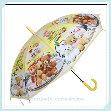 Plastic cute animal printing toy umbrella,kids umbrella