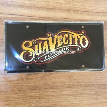 custom embossed logo license plate