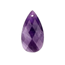 Amethyst 13x25mm Faceted Waterdrop Pendant for Making Jewelry