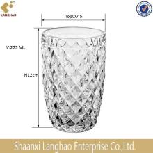 Classical Pressed Clear Glass Tumbler