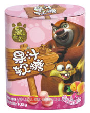 Christmas oval shape candy tin box