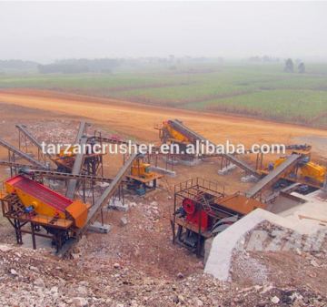 Low cost large scale aggregate crushing plant for stone crushing line