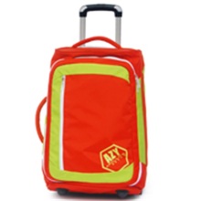 Orange Green Lightweight Travel Bag with Wheels