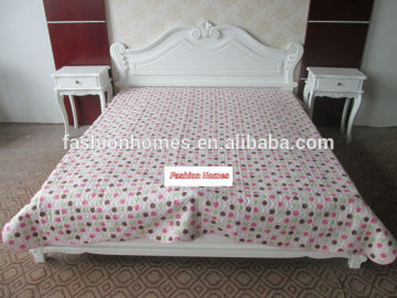 girls's bedding, coming home bedding with colorful dots pattern