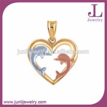 Titanium Dolphin Pendant Three Tone Plated Dolphin Pendant