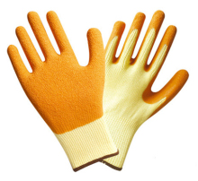 latex coated gloves