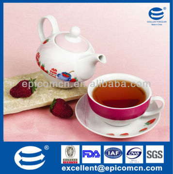 new design of porcelain teaset for one person used