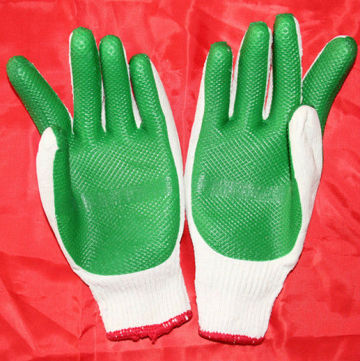 Labour Rubber Coated Cotton Glove