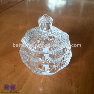 High quality glass small candy jars