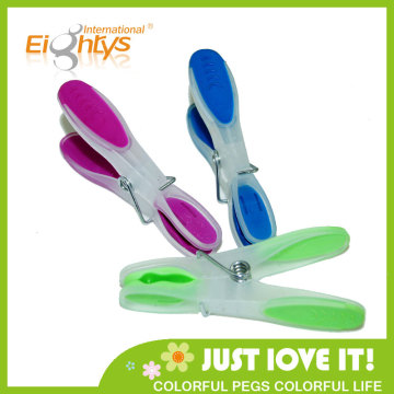 packed into plastic basket multifunctional plastic soft grip clothes peg