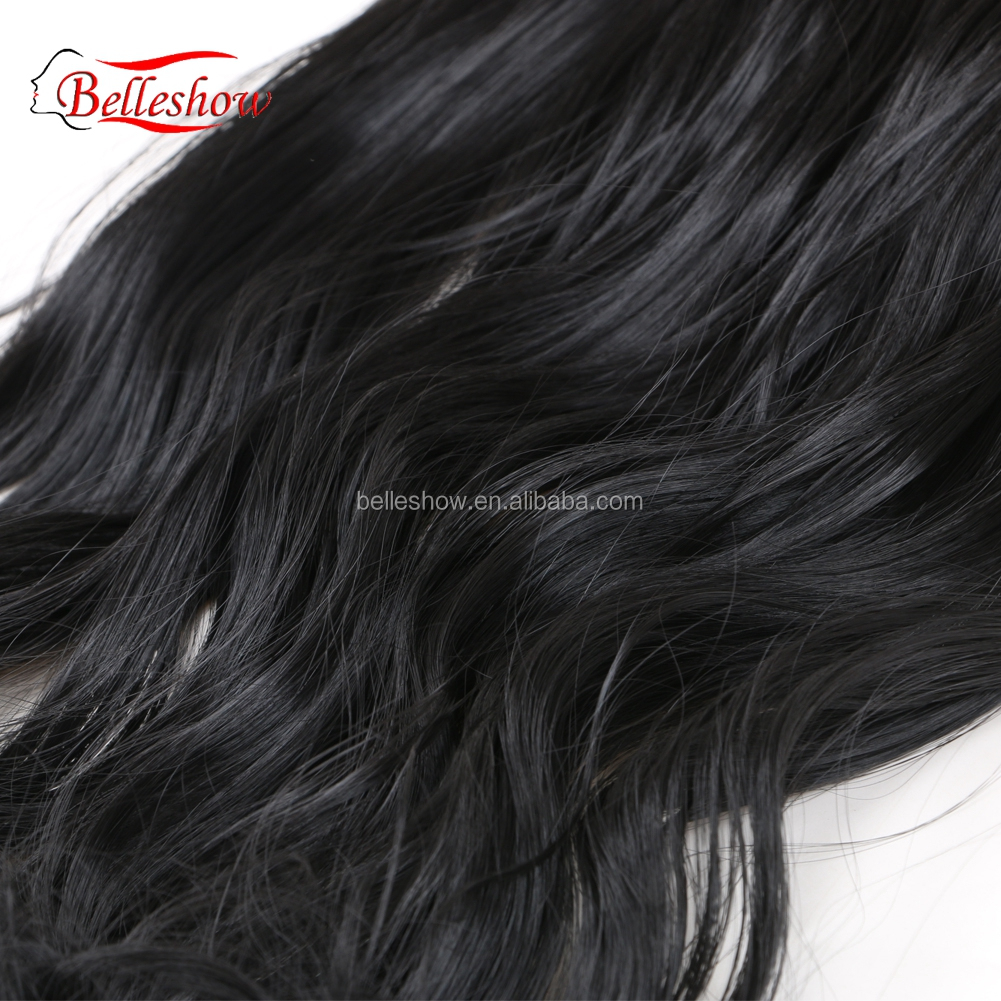 Hot sell Clip On long curly ponytail hair extension Long Curly Ombre Two Tone Synthetic Hair Extensions Clip in on Hair