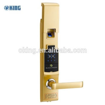 Biometric fingerprint door lock, biometric lock with mechanical key