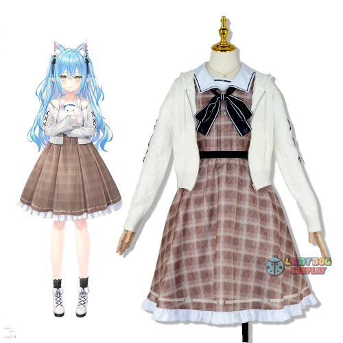 Hololive vtuber yukihana lamy cosplay kostuum