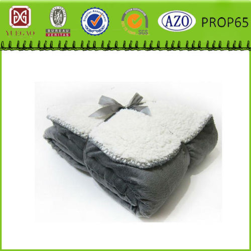 Microfiber double layer sherpa blanket