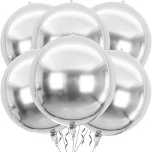 Silver 4D aluminum foil balloon