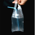 Sacs en plastique transparents pour boissons au détail