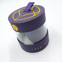 customized size cylinder box plastic packaging