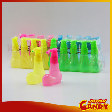 Gold shoe shaped sour spray candy