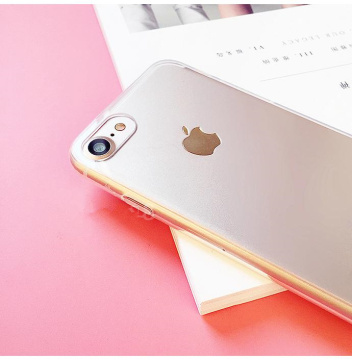 Transparent PC and colorful TPU iPhone case