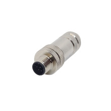 M12 male shielded plug connector straight 8pin connector