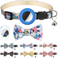 Airtag Pet Collar Bow lazos para gatos