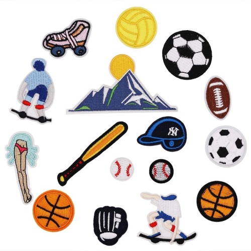 Embroidered Decoration soccer embroidery Patches Custom