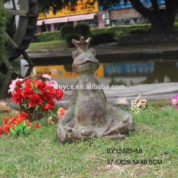 Yoga animal crafts garden decorative metal frogs