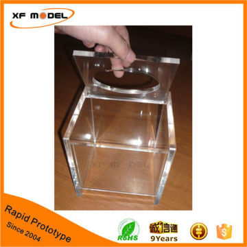 Transparent Clear PC / PMMA Plastic box Rapid Prototype