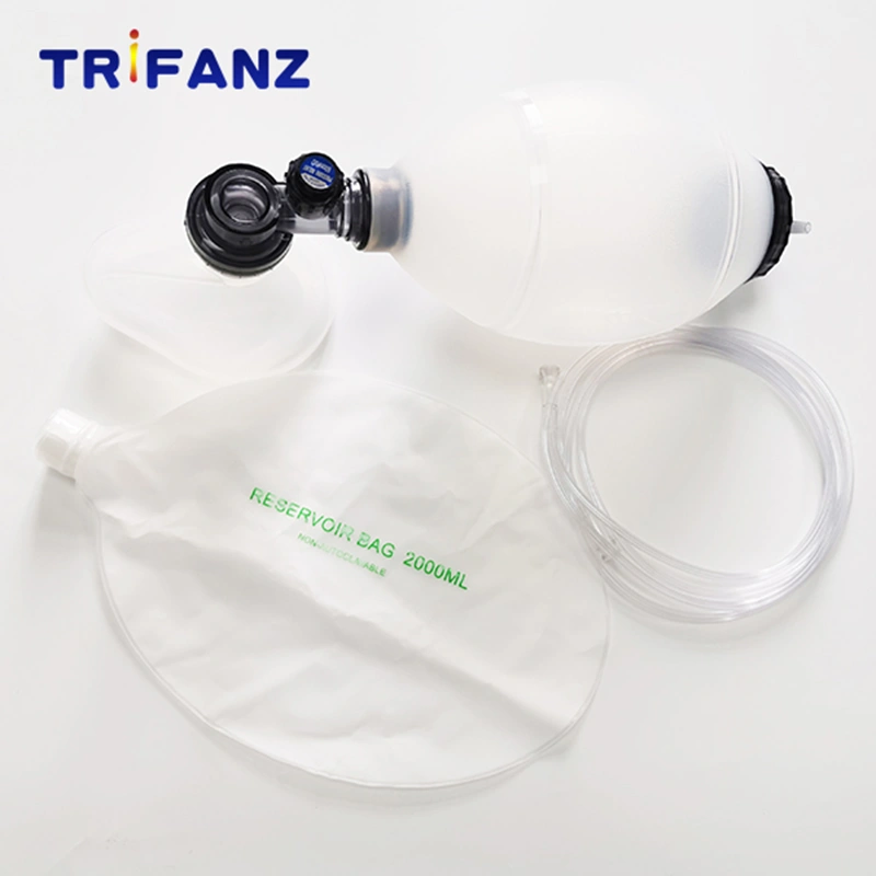 Medical Repeated Use Silicone Manual Resuscitator Full Sizes