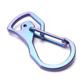 Acessórios ao ar livre Keychain Titanium Carabiner para sobrevivência