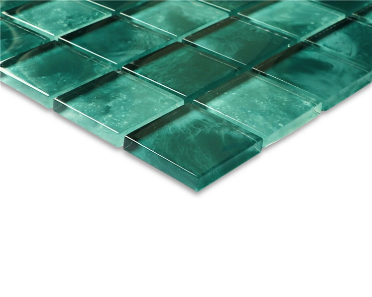 Factory Supply Good Price Green Swimming Pool Glass Mosaic Tiles