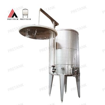 Variable Capacity Customized Stainless Steel Wine Fermenter Tank with Double Jacket